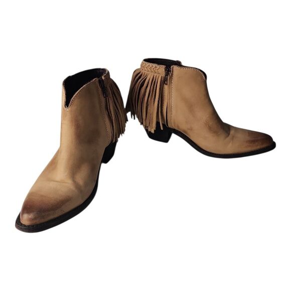 Old Gringo Women's Brown Ankle Boots Size 7.5 B Fringe Boho Western Cowgirl - Picture 3 of 9